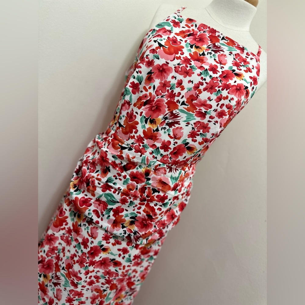 Atmos&Here Red Floral Kiera Maxi Dress
